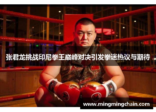 张君龙挑战印尼拳王巅峰对决引发拳迷热议与期待
